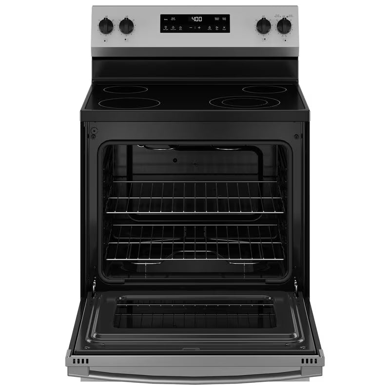 GE 400 Series 30 in. 5.3 cu. ft. Electric Range with Radiant Burners - Stainless Steel