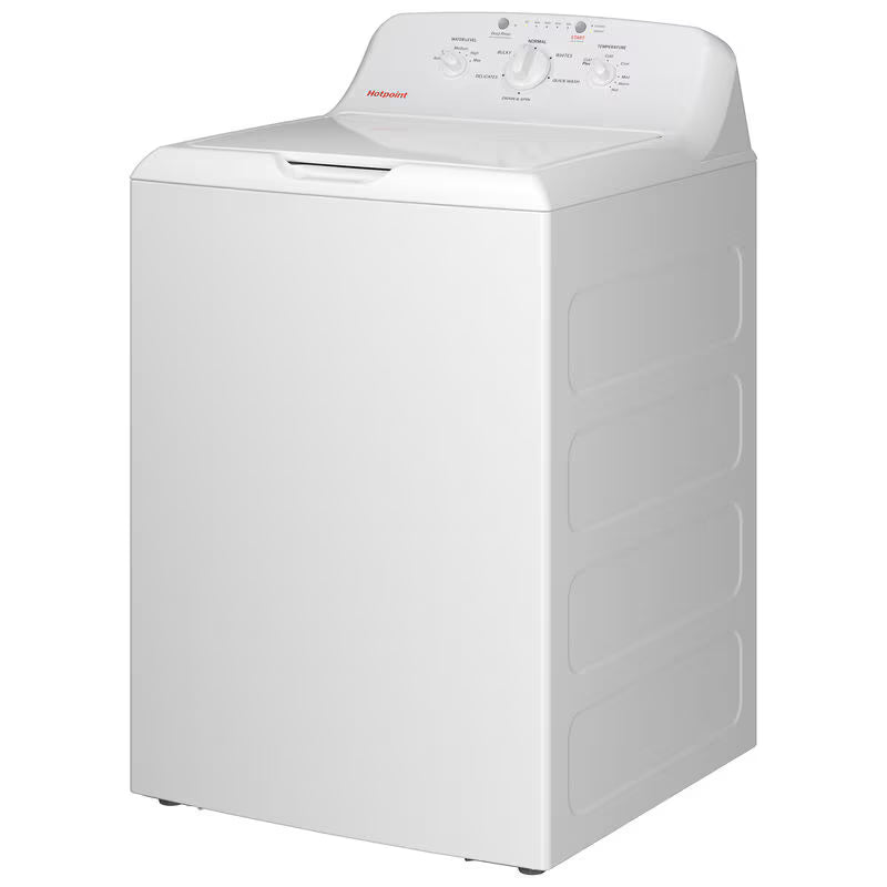 Hotpoint 27 in. 4.0 cu. ft. Top Load Washer with Agitator - White