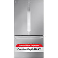 LG 36 in. 26.5 cu. ft. Smart Counter Depth French Door Refrigerator with Internal Water Dispenser - Stainless Steel