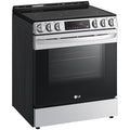 LG 30 in. 6.3 cu. ft. Smart Air Fry True European Convection Slide-In Electric Range with Radiant Burners - PrintProof Stainless Steel