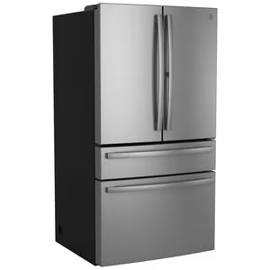 GE Profile 36 in. 28.7 cu. ft. Smart 4-Door French Door Refrigerator with Internal Water Dispenser - Fingerprint Resistant Stainless