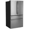GE Profile 36 in. 28.7 cu. ft. Smart 4-Door French Door Refrigerator with Internal Water Dispenser - Fingerprint Resistant Stainless