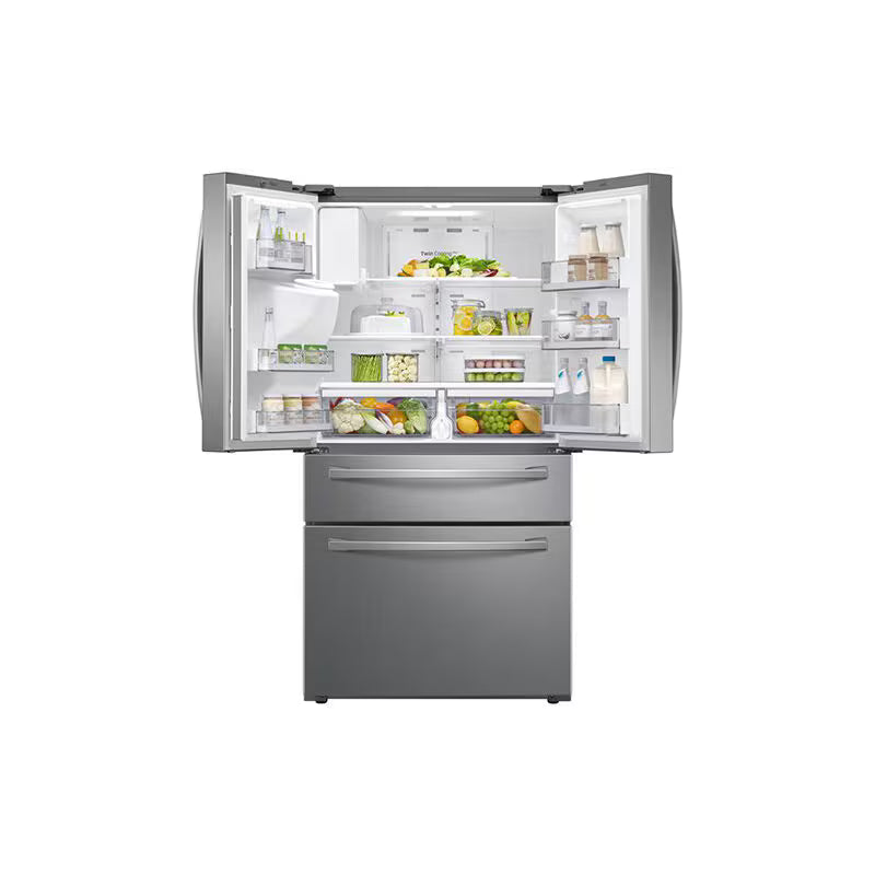 Samsung 36 in. 28 cu. ft. Smart 4-Door French Door Refrigerator with Ice & Water Dispenser - Stainless Steel