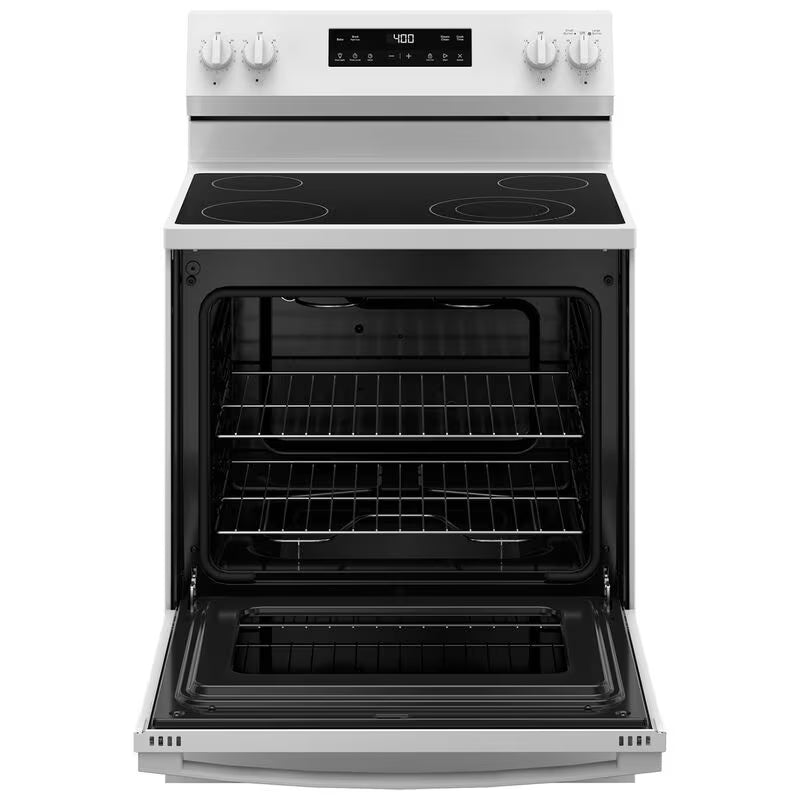 GE 400 Series 30 in. 5.3 cu. ft. Electric Range with Radiant Burners - White