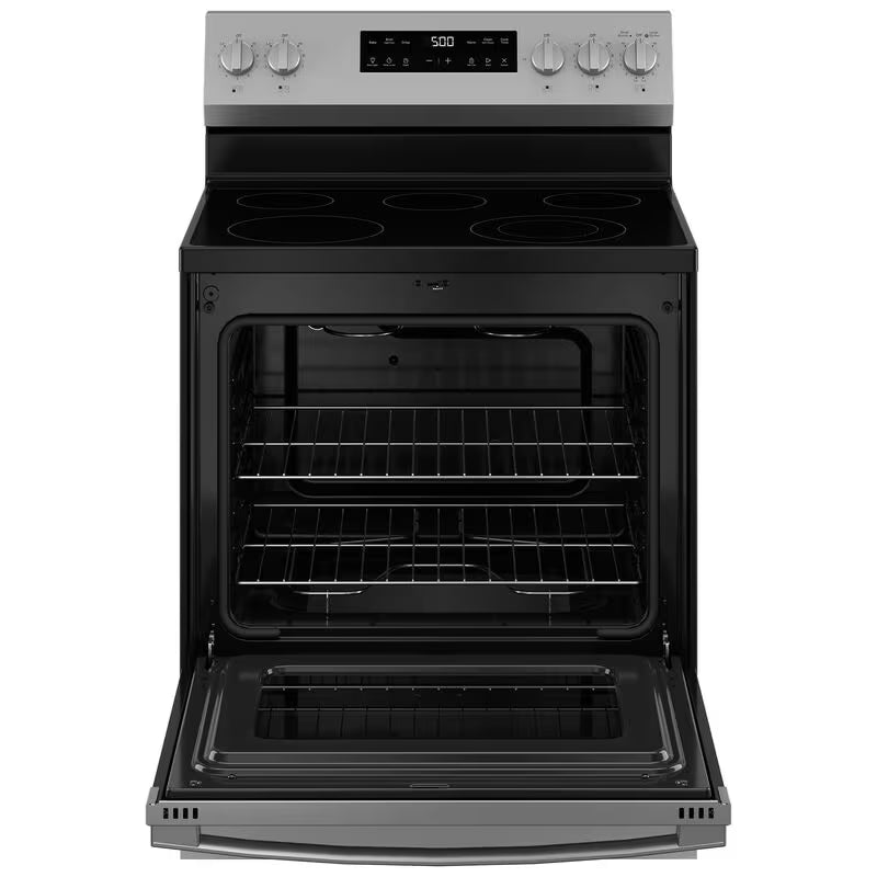 GE 500 Series 30 in. 5.3 cu. ft. Electric Range with Radiant Burners - Stainless Steel