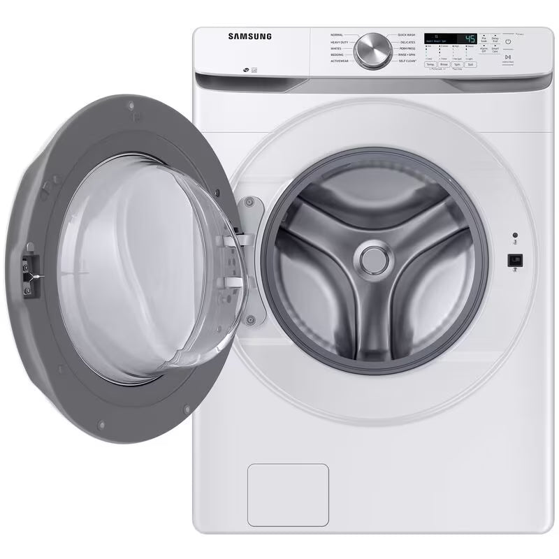 Samsung 27 in. 4.5 cu. ft. Smart Stackable Front Load Washer with 10 Wash Programs, 6 Wash Options & Self Clean - White