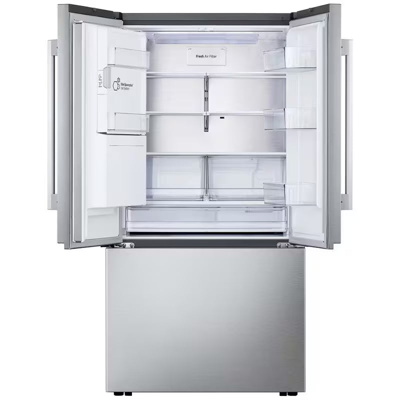 LG 36 in. 23.7 cu. ft. Smart Counter Depth French Door Refrigerator with Ice & Water Dispenser - PrintProof Stainless Steel
