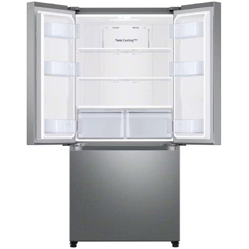 Samsung 33 in. 17.5 cu. ft. Smart Counter Depth French Door Refrigerator with Ice Maker - Fingerprint Resistant Stainless Steel