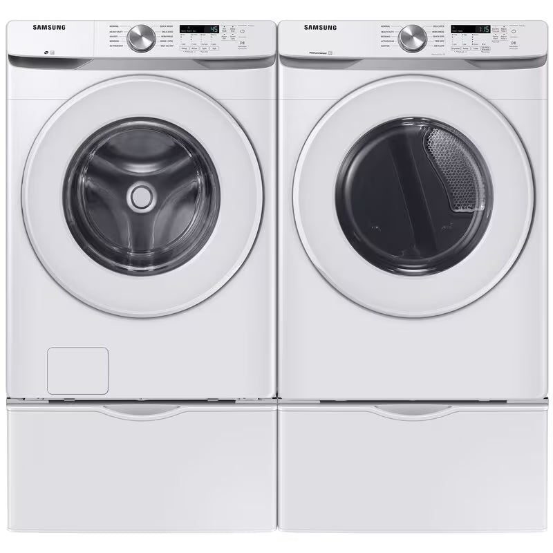 Samsung 27 in. 4.5 cu. ft. Smart Stackable Front Load Washer with 10 Wash Programs, 6 Wash Options & Self Clean - White