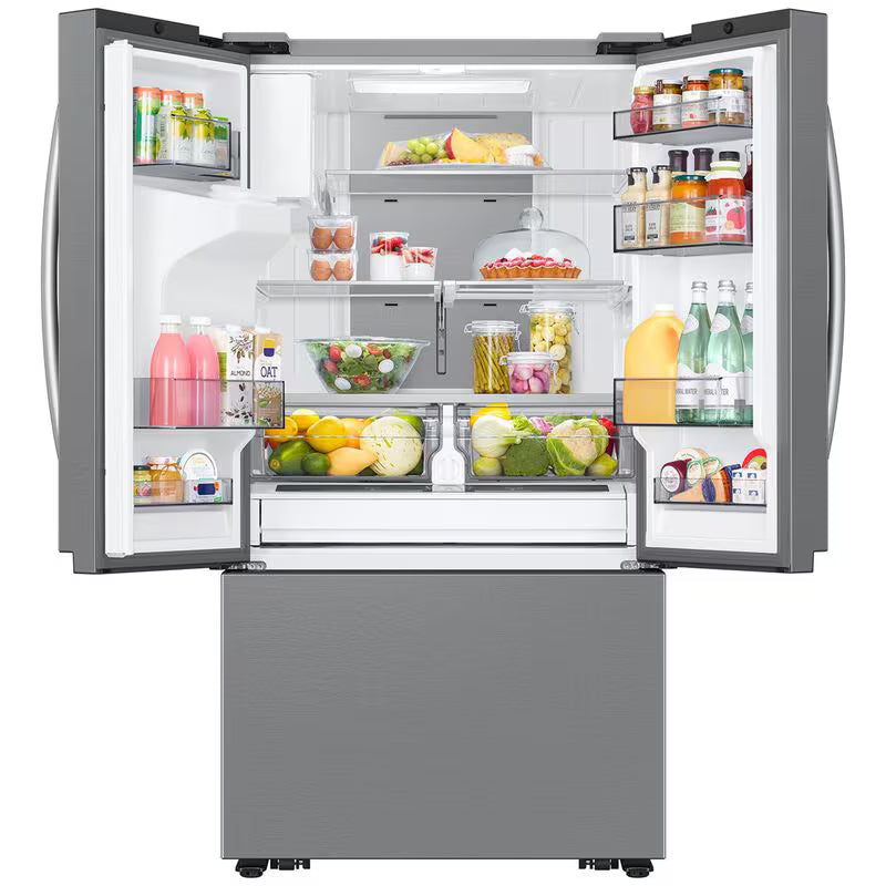 Samsung 36 in. 30.5 cu. ft. Smart French Door Refrigerator with Ice & Water Dispenser - Fingerprint Resistant Stainless