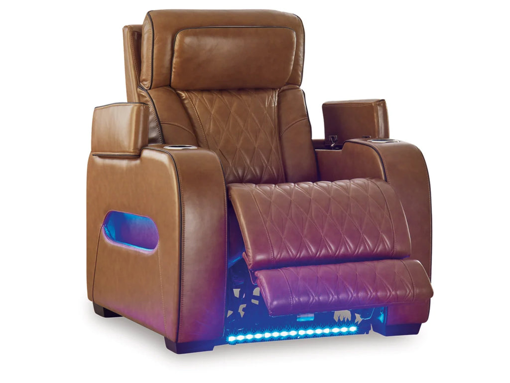 Boyington Dual Power Leather Recliner