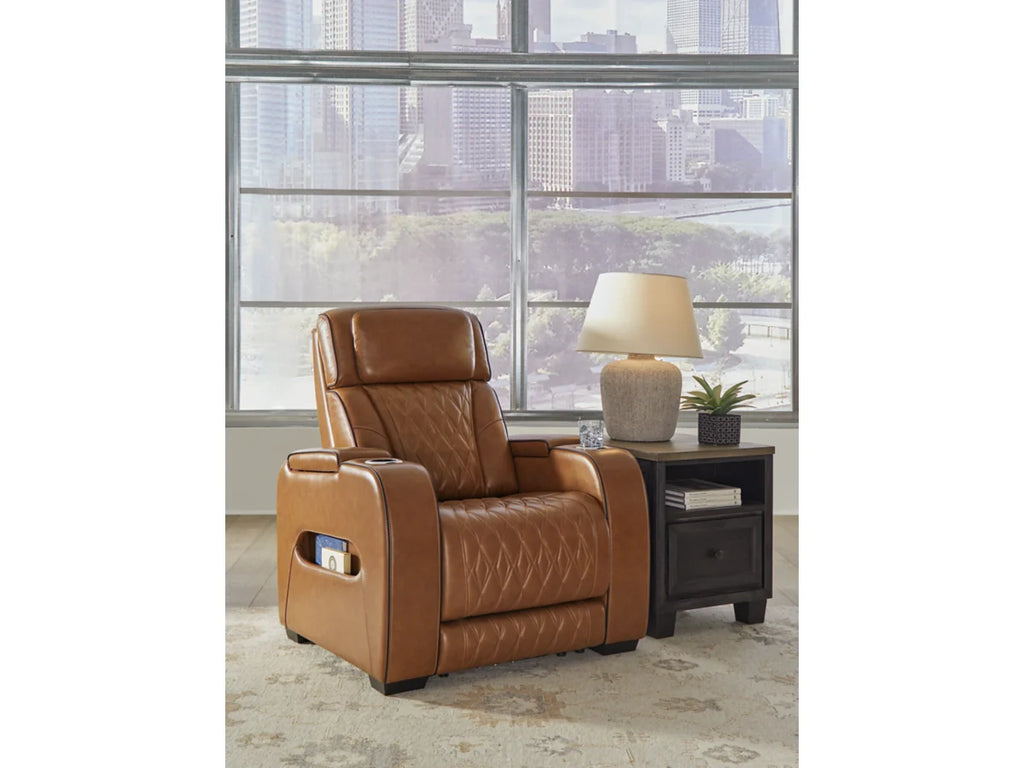 Boyington Dual Power Leather Recliner