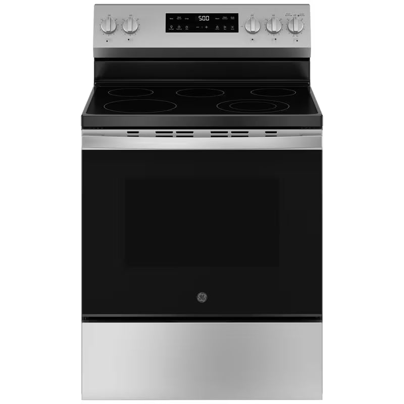 GE 500 Series 30 in. 5.3 cu. ft. Electric Range with Radiant Burners - Stainless Steel