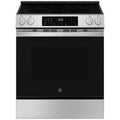 GE 30 in. 5.3 cu. ft. Smart Air Fry Standard Convection Slide-In Electric Range with Radiant Burners - Fingerprint Resistant Stainless