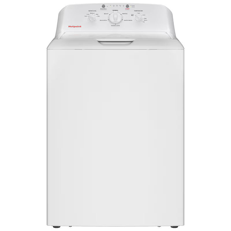 Hotpoint 27 in. 4.0 cu. ft. Top Load Washer with Agitator - White