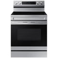 Samsung 30 in. 6.3 cu. ft. Smart Air Fry Standard Convection Electric Range with Smoothtop Burners - Stainless Steel