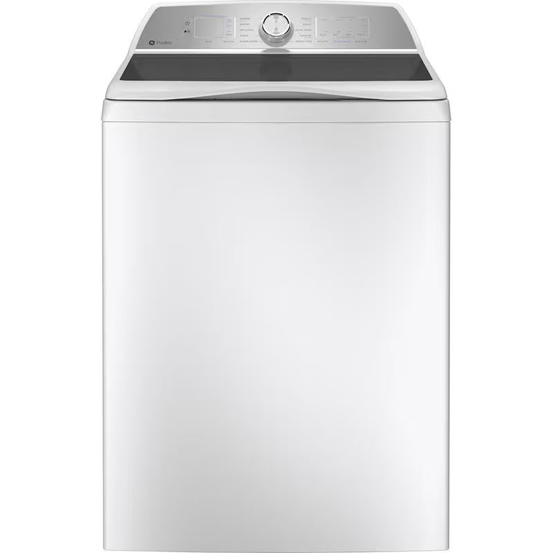 GE Profile 28 in. 5.0 cu. ft. Smart Top Load Washer with Sanitize with Oxi - White