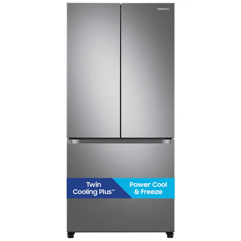 Samsung 33 in. 17.5 cu. ft. Smart Counter Depth French Door Refrigerator with Ice Maker - Fingerprint Resistant Stainless Steel