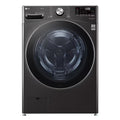 LG 27 in. 5.0 cu. ft. Smart Stackable Front Load Washer with TurboWash 360, Sanitize & Steam Wash Cycle - Black Steel